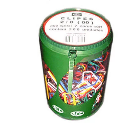 Clips Nr.2/0 Aço Epóxi (pt C/300un) Cores Sortidas Acc Po 1 Un