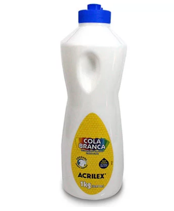 Cola Branca 1 Kg Lavável 02801 Acrilex Pt 1 Un