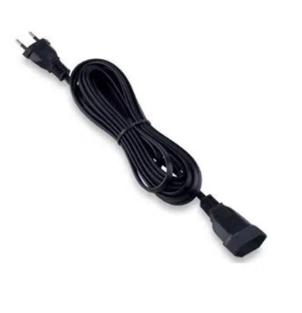 Extensão Elétrica 2x0,75 Par. 5m 10a M/f Daneva Preta