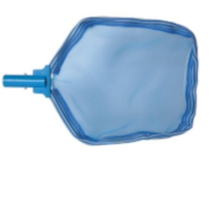 Peneira De Metal Para Piscina Sem Cabo 48x32cm Azul E Branco
