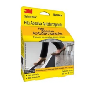 Fita Antiderrapante 5x50mm 3m Preta