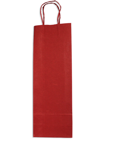Sacola De Papel Para Vinho - Vermelho