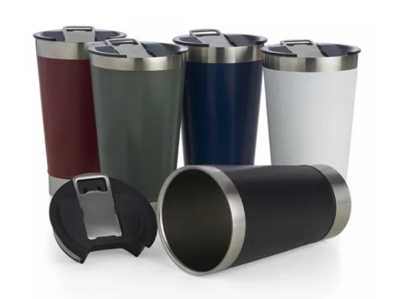 Copo Térmico igual Copo Stanley De Cerveja Com Abridor 502ml - Imagem 2