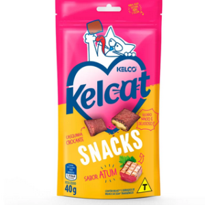 Snack Kelcat Para Gatos Sabor Atum - 40g