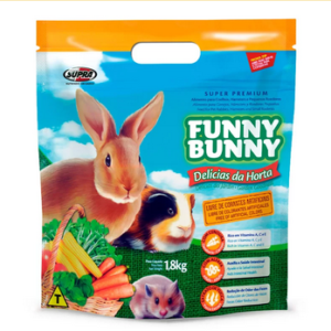 Alimento Supra Funny Bunny Delícias Da Horta Para Roedores