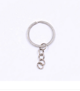 Argola Para Chaveiro Italiano 10 Unid. - Prata