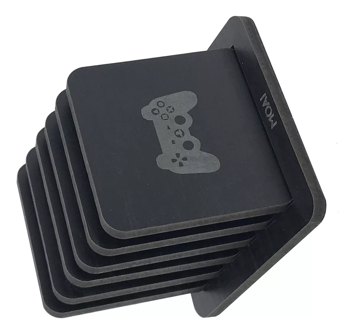 Jogo De Porta Copos Gamer Ps4 Ps5 Playstation 6 Pçs Com Suporte - Imagem 2